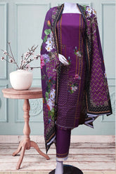 Royal Fashion Digital Printed Lawn Unstitched 3 Piece Suit - MF04